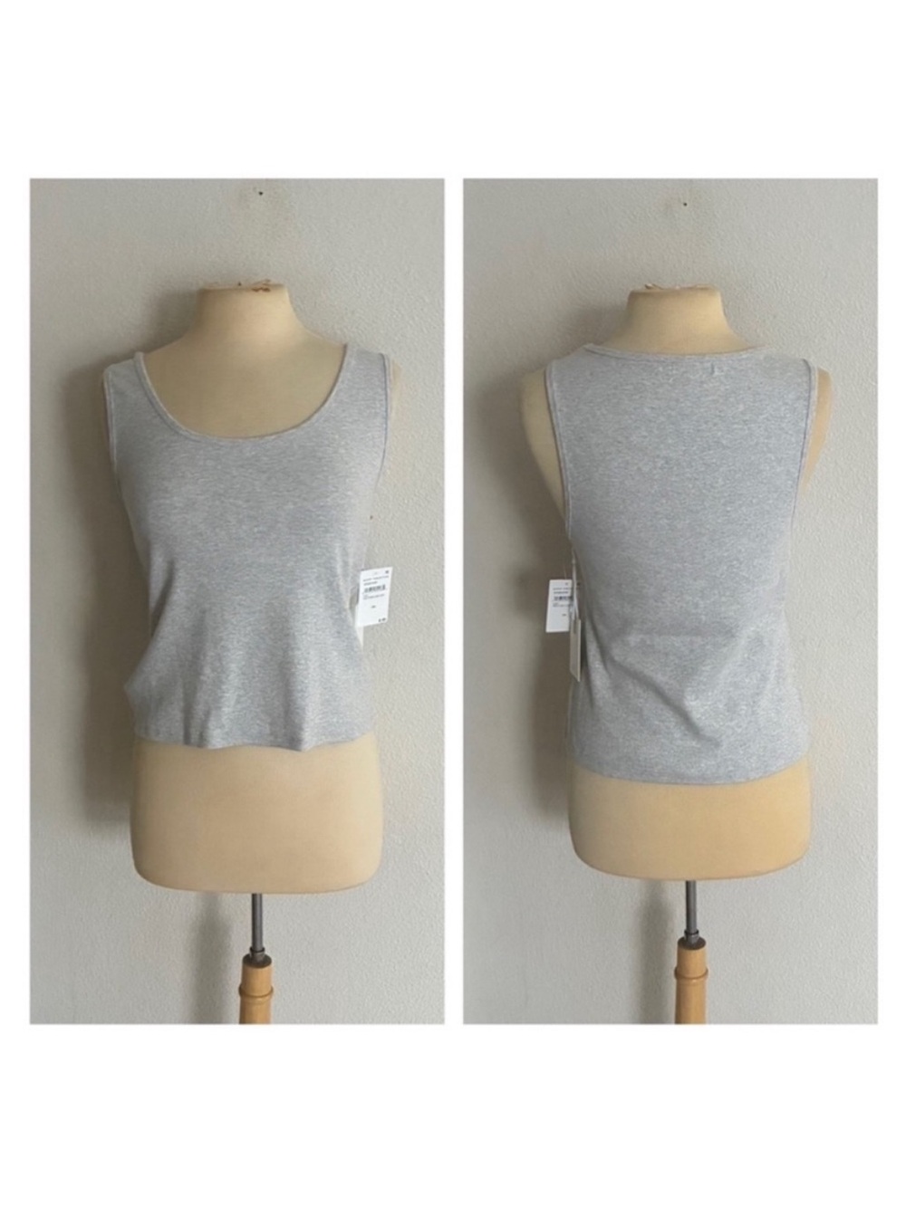 WAS $34 Good American gray ribbed tank